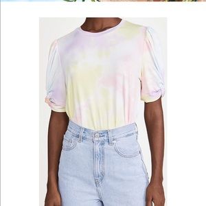 Endless Rose tie dye puff sleeve top!